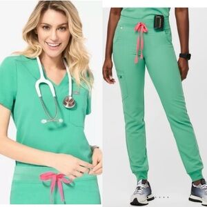 Figs Limited Edition Surgical Green Scrub Set New‎ Size XS Catarina Top Zamora